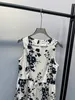 Womens Dress white floral printed crew neck sleeveless gathered waist vest midi dress