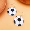 Autres sports de balle exagérés en acrylique Multi-coulor Series Moucles d'oreilles pour les fans des femmes portent des boucles d'oreilles quotidiennes 240419