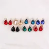 Andere hoogwaardige strass Crystal Tear Drop Shape Clip op oorbellen Niet-piercing voor vrouwen bruiloft luxe geen gat oorbellen nieuw 240419