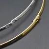 Hänge halsband guldplätering färg metall runda cirkel halsband choker delar halsbitskedjor smycken fynd 20 st/parti gratis frakt 240419