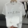 T-shirt pour hommes de la mode designer alphabet à imprimé lame