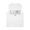 Summer designer tank men's casual sleeveless monogrammed T-shirt black and white in a variety of Asian sizes XS-L