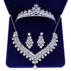 Ketting oorbellen set bruids sieraden kristal voor bruiloft prom party