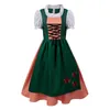 Ropa étnica Damas alemanas Oktoberfest bávara National Plaid Mujeres Sexy Vestido Mujer elegantes Vestidos Sexy Dres Fiesta Holidación de calles D240419