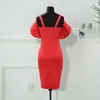 Casual Dresses Sexy Party Fashion Big Size Fat Plus Women Red Dress