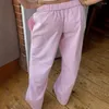 Women's Pants Loose Overall Style Trousers Stylish Casual Wide Leg With Elastic Waist Pockets For Streetwear Lounge Wear