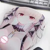 PADS DE MOUSE Le poignet repose des pads de souris Anime Sexy Girls Sexe Boobs Formidable Anti-Slip Oppai avec poignet Mat Azur Laneown Prinz Eugen Blond Levi Ackerman Y240419