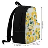 Backpack Flower Clumps For Student School Laptop Travel Bag Boho Fashion Designer Trending Cute Textile Pattern