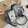 Bags New Creative Funny Elephant Shape Shoudler Bag for Women Mini Cartoon Crossbody Bag Phone Purses Coin Bag Messenger Bag