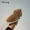 Casual Shoes High Top Suede Damskie okrągłe palce wygodne skórzane płaskie letnie spacery