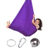 Resistance Bands 150x280cm Full Set Kids Home Hanging Swing Seat Yoga Fitness Hammock Nylon Elastic Therapy Cuddle Wrap Aerial Equipment