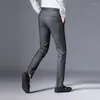 Pantalon masculin 2024 Brand Pantalon décontracté d'âge moyen printemps