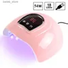 Nageltorkar Linmanda Professional UV LED -lampa för naglar Intelligent USB Nail Dryer Lamp med rörelse Missing Manicure Pedicure Salon Tool Y240419