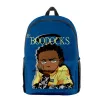 Sac à dos Populaire Novelty The Boondocks Pupil Bookbag Notebook Backpacks 3D Print Oxford imperméable Boys / Girls Fashion Travel Backpacks