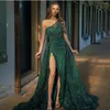 Lässige Kleider 2024 in Frauen Pailletten Prom Kleid von Schulter High Split Frau Maxi Dame Rückenless Party Abendkleid