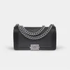 Bag Classic Crocodile Pattern Leather Chain Female Fashion Cowhide One-shoulder Diagonal Small Square