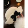 Berets Women's Fluffy Bucket Hat Winter Winter There Fisherman Cap Cap Girls Hats Amort Ayrs Hats في الهواء الطلق للسيدات بنما بوب غوروس