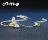 Mobuy Love Bee 925 Bracelet en argent sterling femme Citrine Gemmestones Bijoux de chaîne plaque d'or blanc MBHI0592418495