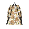 Väskor Capybara Yuzu Onzen Bath For Teens Student School Bookbag Daypack Elementary High College Sports