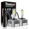 Reflektory TXVSO8 2PCS D1S D3S LED LED Reflight Mgła Fog żarówka 72W 28000LM Super jasne zaawansowane lampa Auto 6000k White Lights vs HID