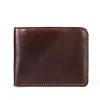 Wallets Guaranteed 100% Cowhide Short Retro Men Wallets 2021 Brand Designer Vintage Style Men's Purses High Quality Male Card Wallets