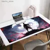 Muisblokken Pols Rests Moon Samurai XXL Mouse Pad 900x400 Non Slip Rubber Toetsenbord Game Pad Playmat Desktop Computer en Office Mouse Pad Animation G Y240504 6UTO