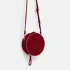 Sacs à bandouliers femme ronde en velours côtelé rouge mode de luxe de luxe sac de messager pack crossbody for women loupstick packs créateur