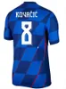 Kroatien Soccer Jersey 2024 Euro Cup New 2024 Kroatie National Team 2024 Football Shirt Men Kids Kit Set Home Away Away Blue Men Uniform Modric Kovacic Pasalic Perisic