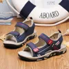 Sandals 2019 Summer Kids Shoes Brand Closed Toe Toddler Boys Sandals Orthopedic Sport PU Leather Baby Boys Sandals Shoes 240419