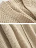 Damen-Strick Frauen lässig Cardigan passen alle passenmodische einfache Feste Farbe V-Ausschnitt Sweater Korean Style 2024 Frühling Herbst ZY7505
