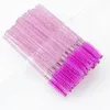 50pcs de boa qualidade descartáveis Crystal tyelash Brush Diamond Diamond Handle Wands Ferramenta