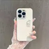 Cartoon Cartoon Rabbit Metallic Lecquered Glass Phone Case for iPhone 15 14 13 12 11 Promax All-inclusive anti-drop shell