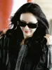 Келисы 24 -летняя новая Cai Wenjing Triumphal Arck Arry Sunne Sunglasses Широкие края солнцезащитные очки женская большие ультрафиолетовые защиты