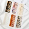 Korean Fashion Design Hair Comb Wide Teeth Acetate Hairdressing Antistatic Massage Hairbrush Colorful Styling Tools 240412