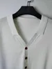 Kvinnors t-skjortor broderi tee för kvinnor modetrend vit t-shirt stickad virka korta ärmar preppy jumper skjorta y2k kläder