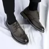 Sapatos casuais que vendem couro genuíno masculino Europa da América, Soled Fashion Business Formal