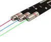 Green Red Light Laser Pen Beam Laser Pointer Pen for SOS montering av nattjakt Undervisning Xmas Gift OPP -paket DHL7250957