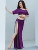 Wear Wear Women Belly Dance Costume French Short Maniche tagliate Shoder Diamond Gonfies Practice Performance Dancewear Drop Deli Ota1a