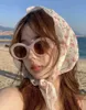 Celies solglasögon ny söt tjej konkav form oval gelé rosa solglasögon vår- och sommarturism solskade och UV -skydd också
