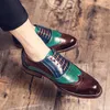 Chaussures décontractées Muis de grande qualité Robe de fête Man Wedding Fashion Designer Handmade Business Men Retro Brogue Oxford