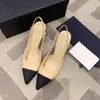 Fashion High Heel Sandal Slides Womens Channel Designer Luxury Dresser Shoe Summer Beach Tacchi sexy Slipper