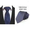 Bow Ties Fashion 7CM Mens Necktie Formal Neck Plaid Floral Dot Neckwear Gift For Men Wedding Business Party