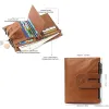 Wallets Jogujos Crazy Horse Leather Lederen Heren Wallet Echte Leather Men Business Wallet RFID Men Card ID Holder Munt Portemonnee Travel Wallet