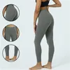 Tenue de yoga Nouveaux vêtements en nylon nue sensation sportive femme hauteur pantalon quatre côtés absorption élastique absorption neuf points drop dhgjf