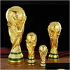 Other Festive Party Supplies Golden Resin European Football Trophy Soccer Trophies Mascot Fan Gift Office Decoration Drop Delivery Hom Ot2Gm