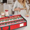 Förvaringspåsar liten gadget partitionerad lådan inslagning pappersbehållare hållbar julväska med för gåva