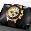 Autres montres New Laulex Mens Analog Quartz Watch BB Chronograph Vintage Panda Design Automatic Date Sapphire Sports Mens Watch 2023 Newl2404