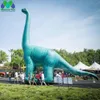 Balão de dinossauro de dinossauro inflável por atacado de 10 metros para decoração de parque gigante ao ar livre, desenho animado inflado ao ar livre