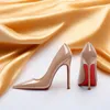 High heels shoes designer shoes woman sliders red bottoms solidcolor wedding shiny pantoufle favourite pumps slipper luxurious sh039 H4