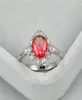 Anneaux de mariage Big Oval Rose jaune Zircon Engagement pour les femmes bijoux arc-en-ciel Crystal Stone Ring Femme Promesse Gift2355217